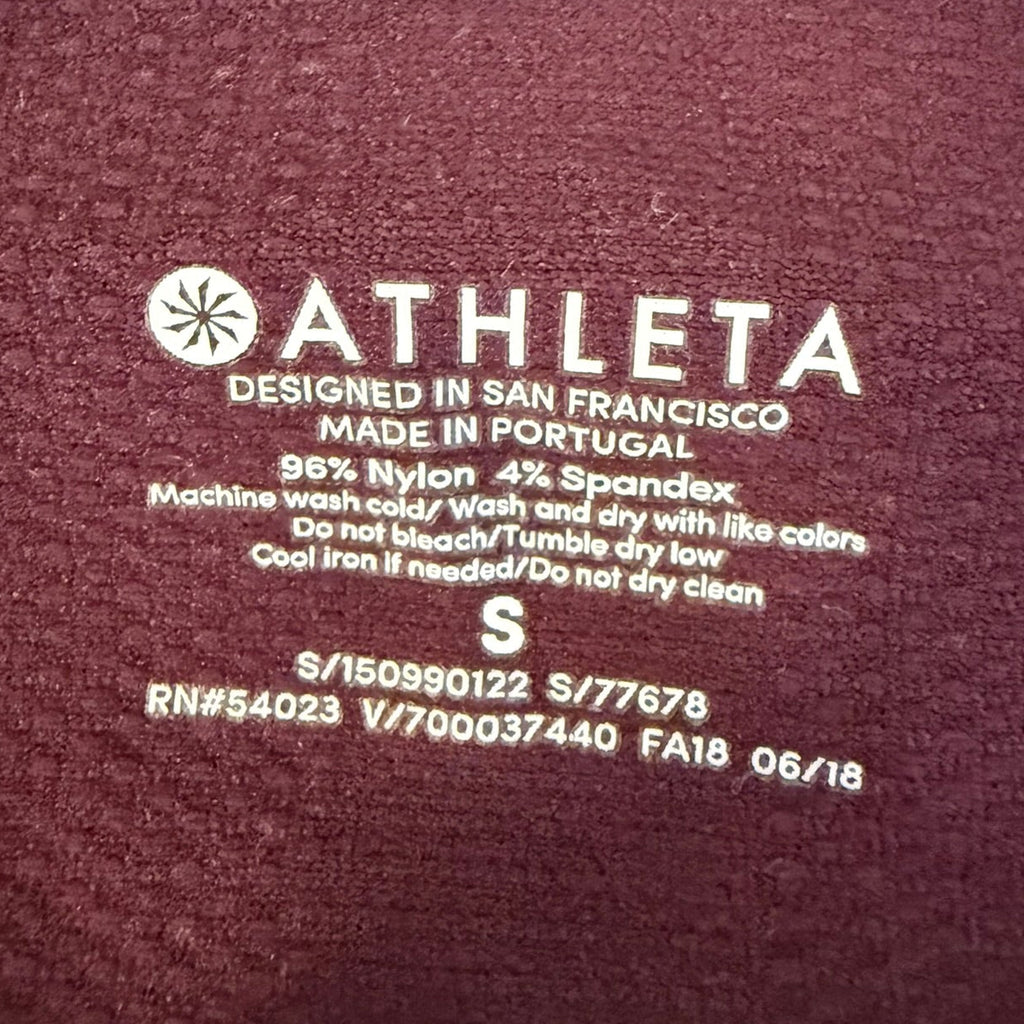 Athleta Plum Seamless Workout Tee Size S