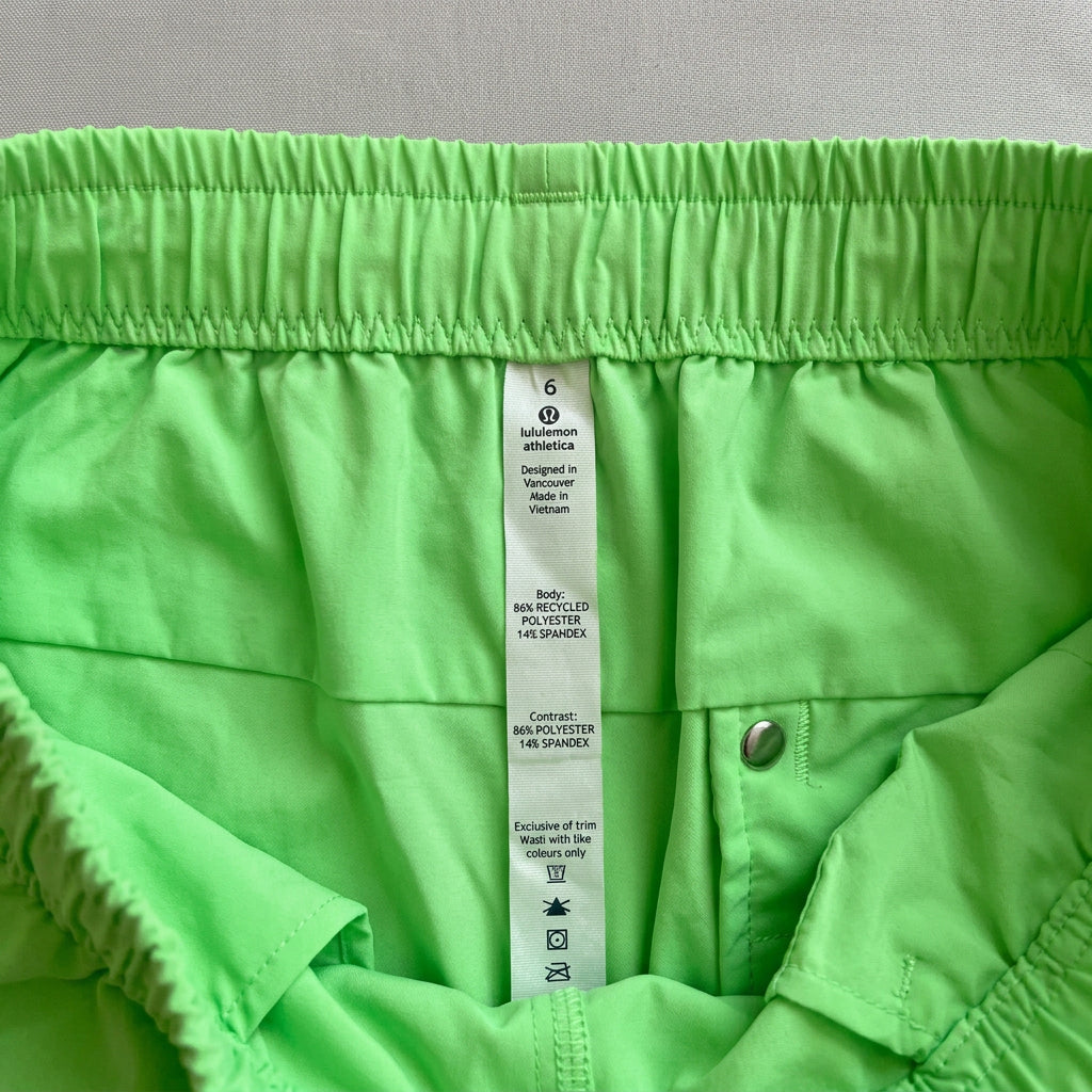 Lululemon Green Athletic Shorts Size 6