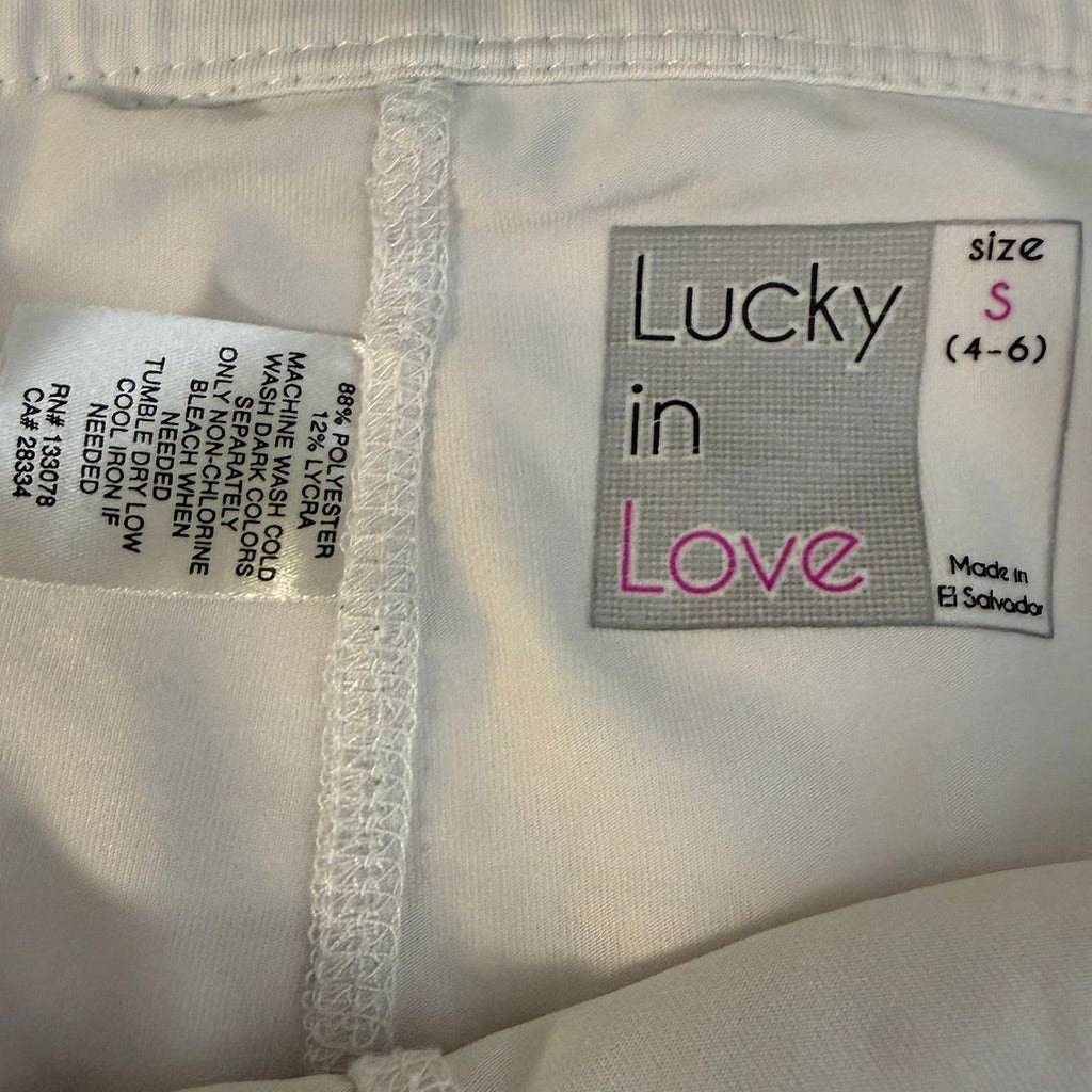 Lucky in Love Printed Athletic Skort Size S
