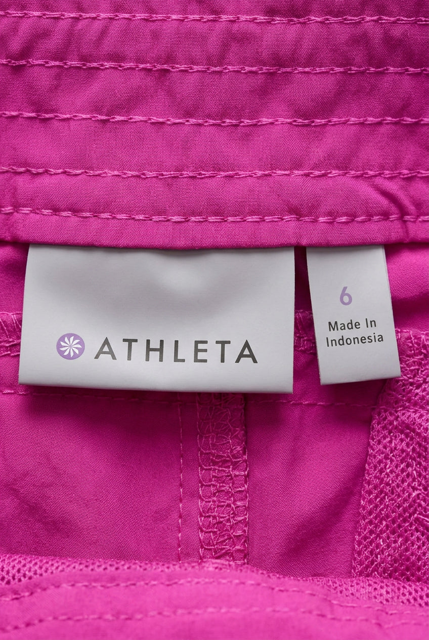Athleta Magenta Performance Hiking Shorts Size 6