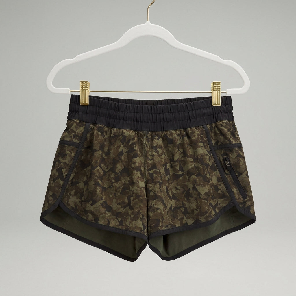 Lululemon Camo Running Shorts Size 6