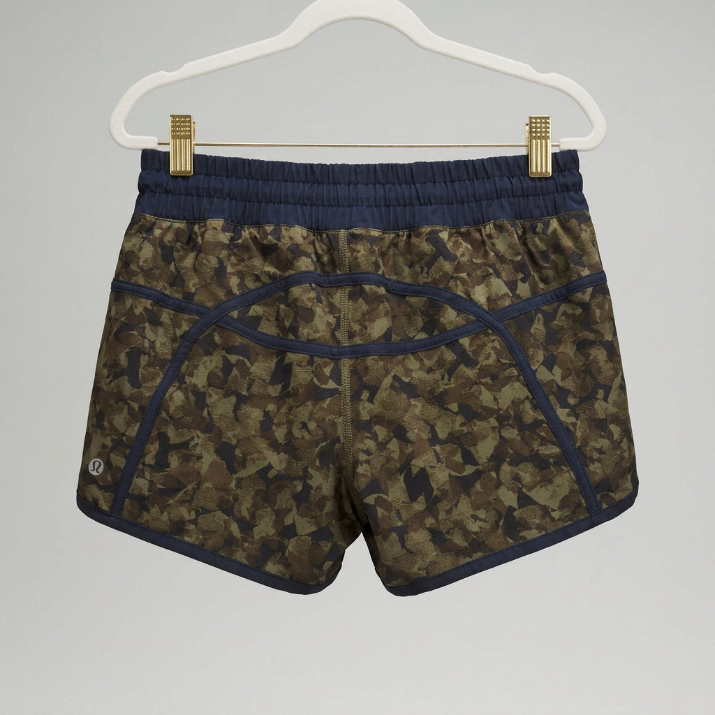 Lululemon Camo Running Shorts Size 6