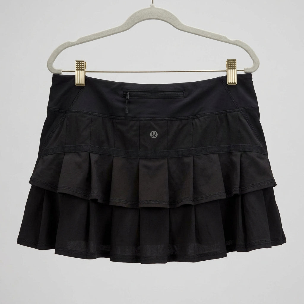 Lululemon Black Pleated Athletic Skort Size 6