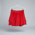 Lululemon Red Ruffle Athletic Skirt Size 6