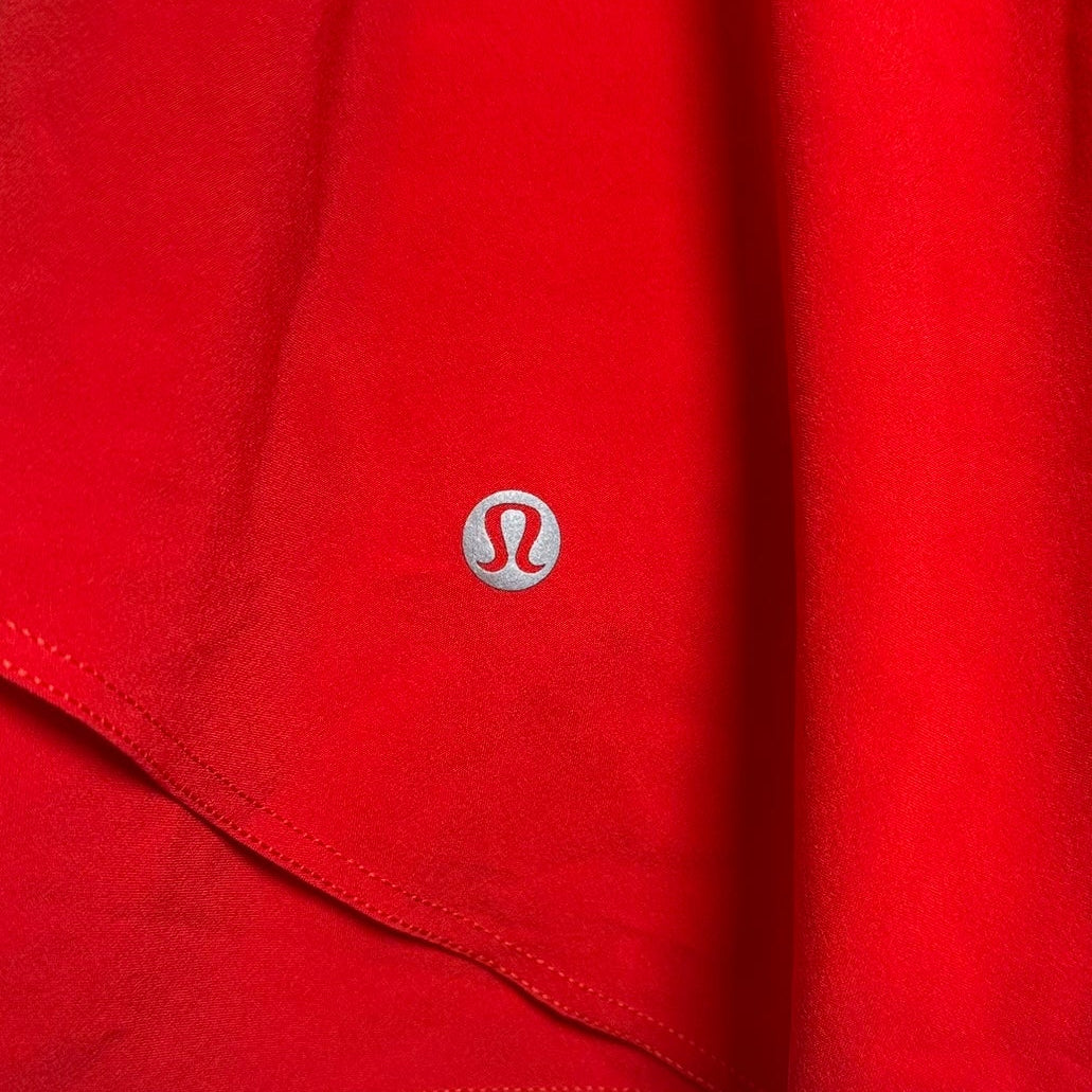 Lululemon Red Ruffle Athletic Skirt Size 6