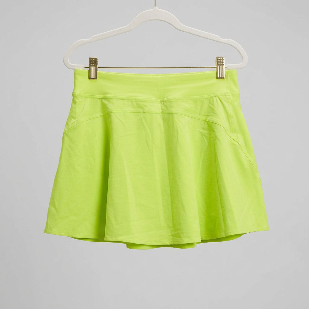 Lululemon Neon Green Ruffle Athletic Skirt Size 6
