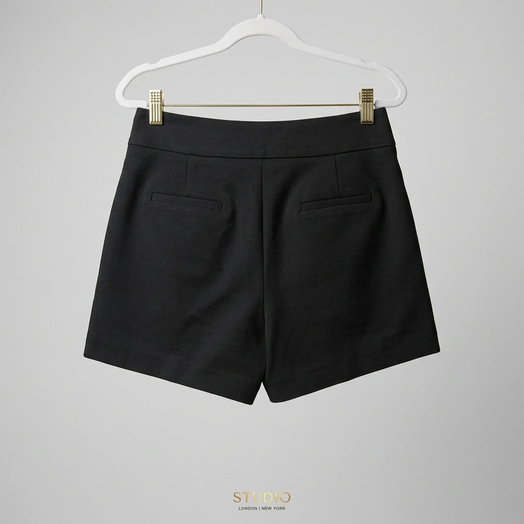 English Factory Black Tailored Shorts Size S