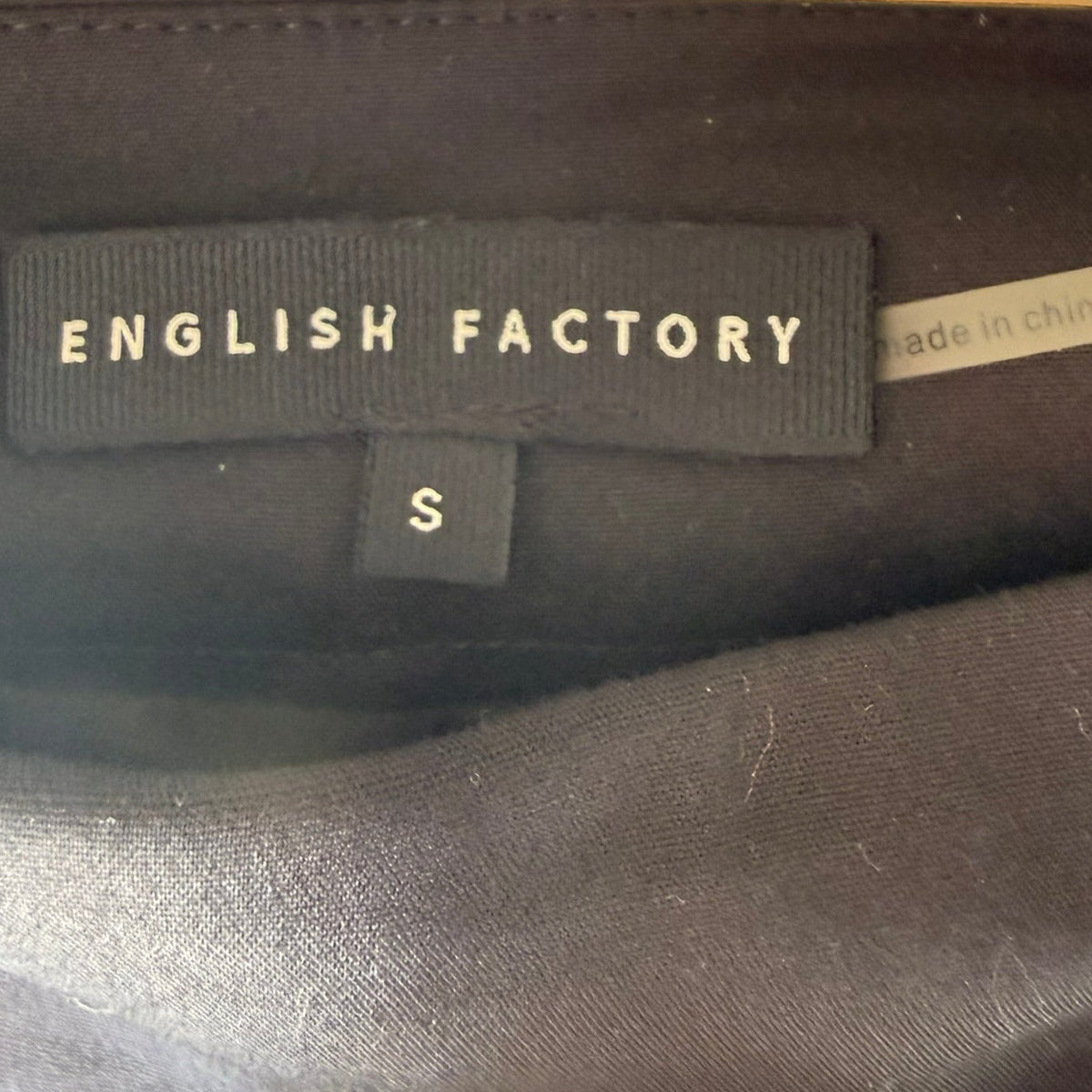 English Factory Black Tailored Shorts Size S