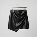 Elan Black Faux Leather Skirt Size S