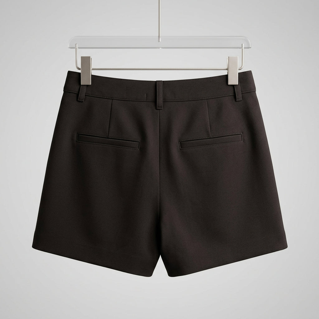 Z Supply Black Pleated Tailored Shorts Size S
