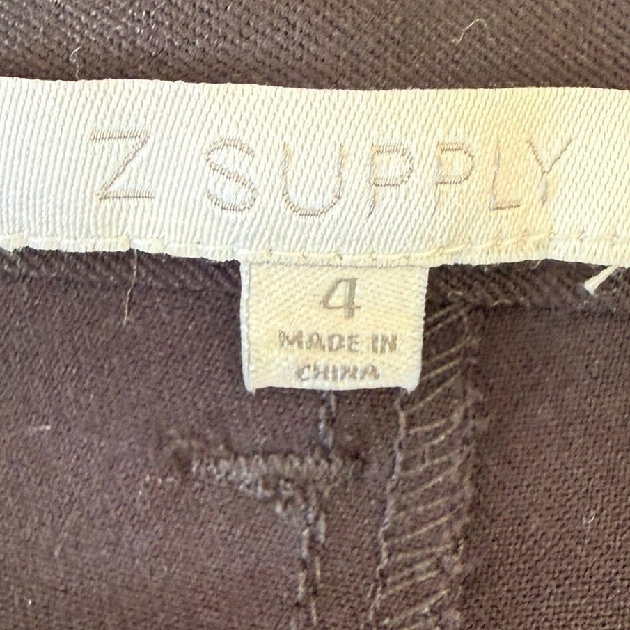 Z Supply Black Pleated Tailored Shorts Size S