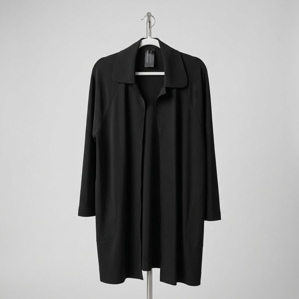 Kamalikulture x Norma Kamali Black Long Duster Cardigan Size S