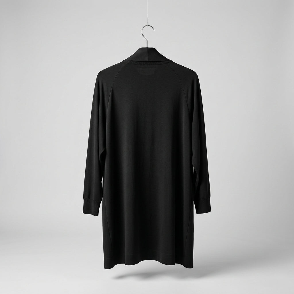 Kamalikulture x Norma Kamali Black Long Duster Cardigan Size S