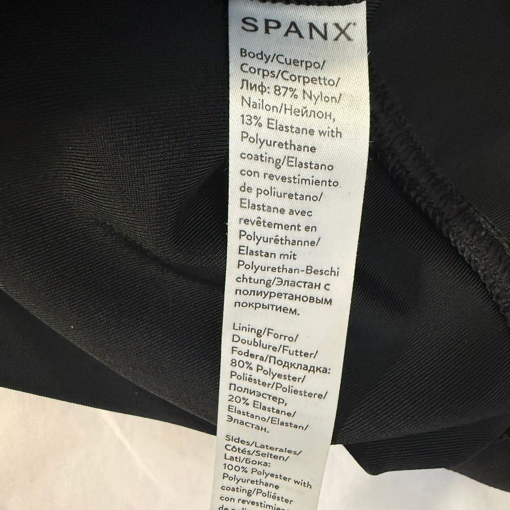 Spanx Faux Leather Leggings with Side Stripes Size S/P
