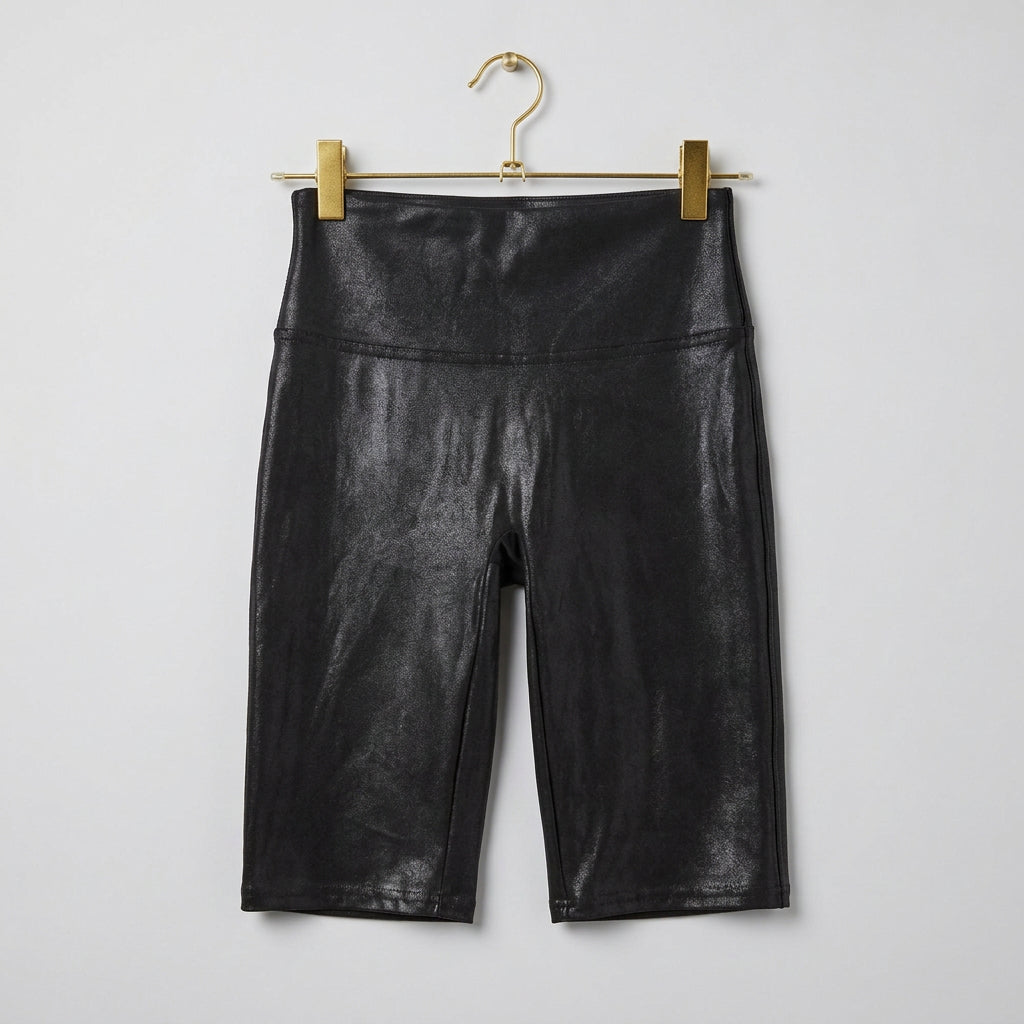 Spanx Faux Leather Bike Shorts Size S/P