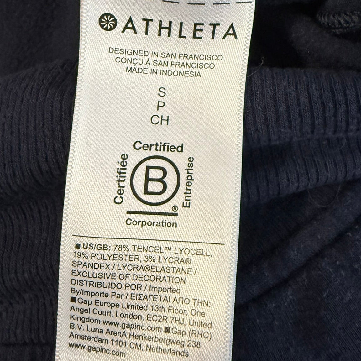 Athleta Navy Blue Tencel Blend Joggers Size S