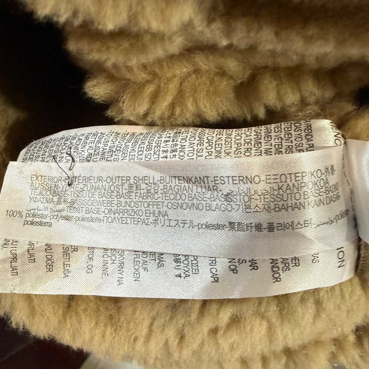Vimyig Faux Shearling Aviator Bomber Jacket Size M