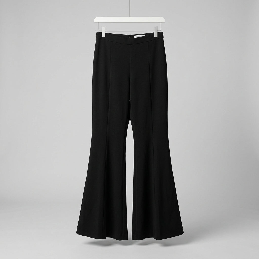 Amanda Uprichard Black Flare Pants Size S