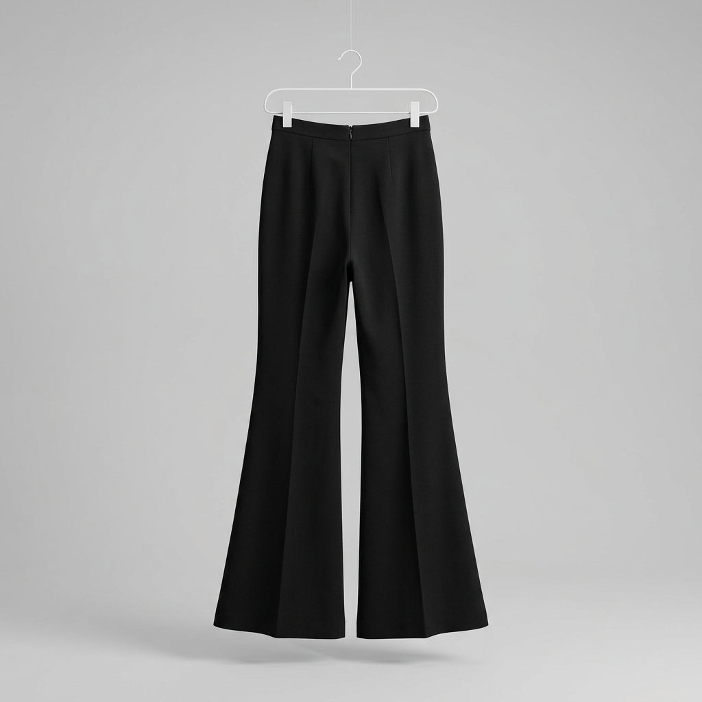 Amanda Uprichard Black Flare Pants Size S