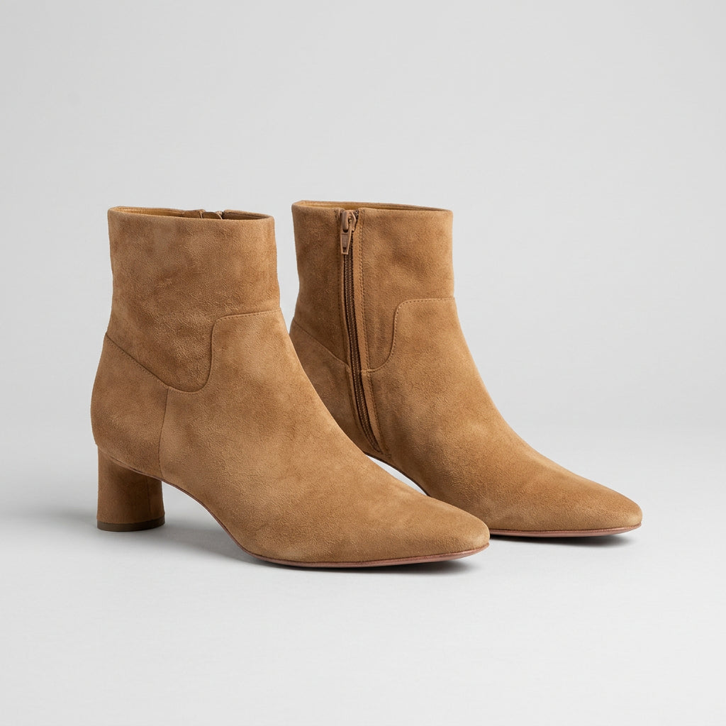Vince Tan Suede Ankle Boots Size 10