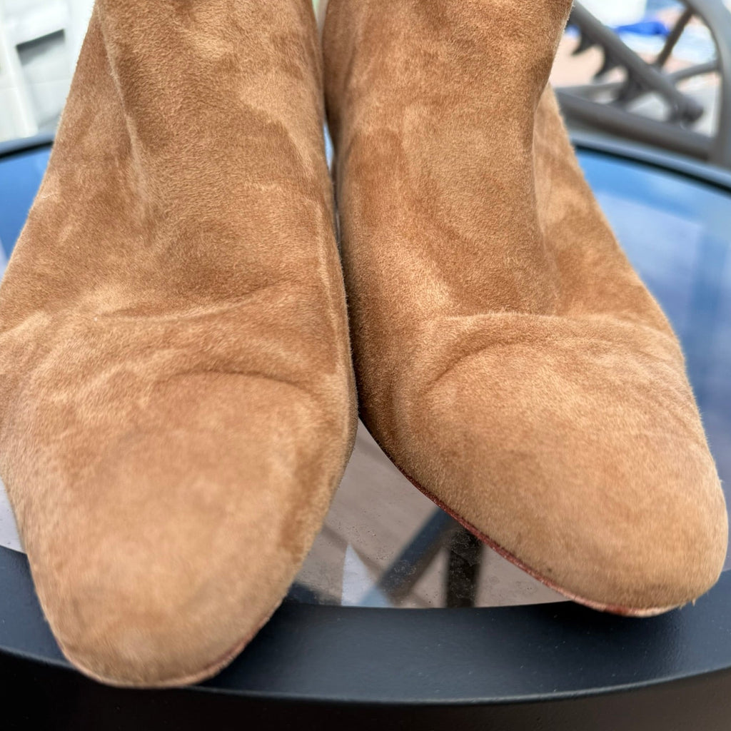 Vince Tan Suede Ankle Boots Size 10