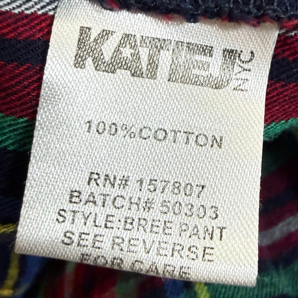 Katie J NYC Plaid Jogger Pants Size M