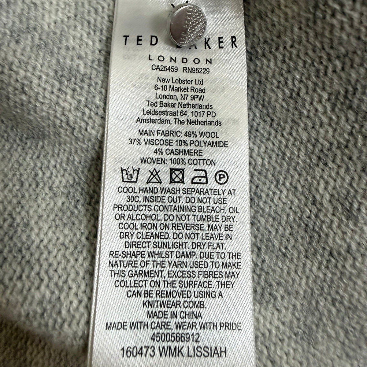 Ted Baker Lissiah Bobble Sleeve Mock Sweater Size 2 (US M)