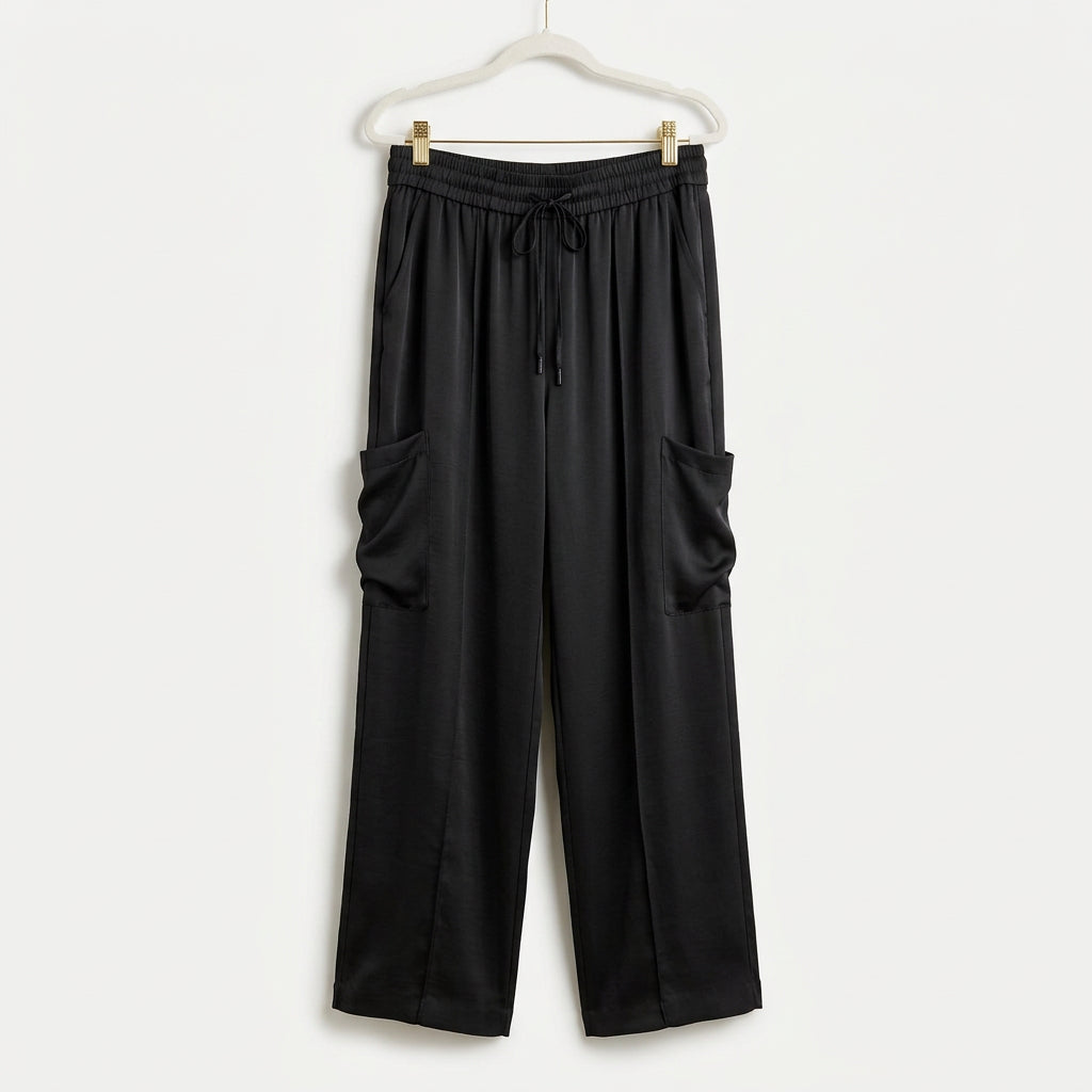 Skies Are Blue Black Cargo Pants Size M