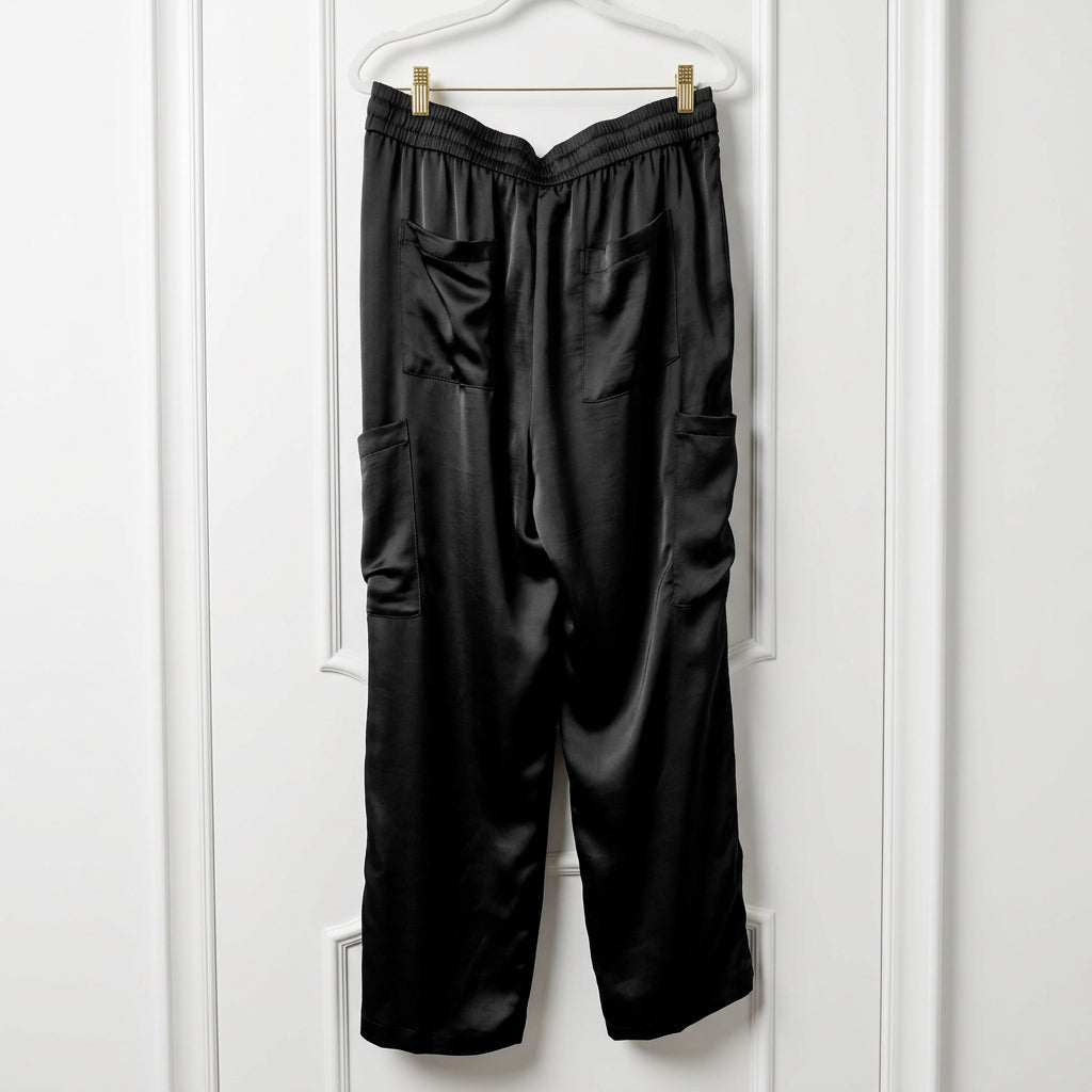 Skies Are Blue Black Cargo Pants Size M