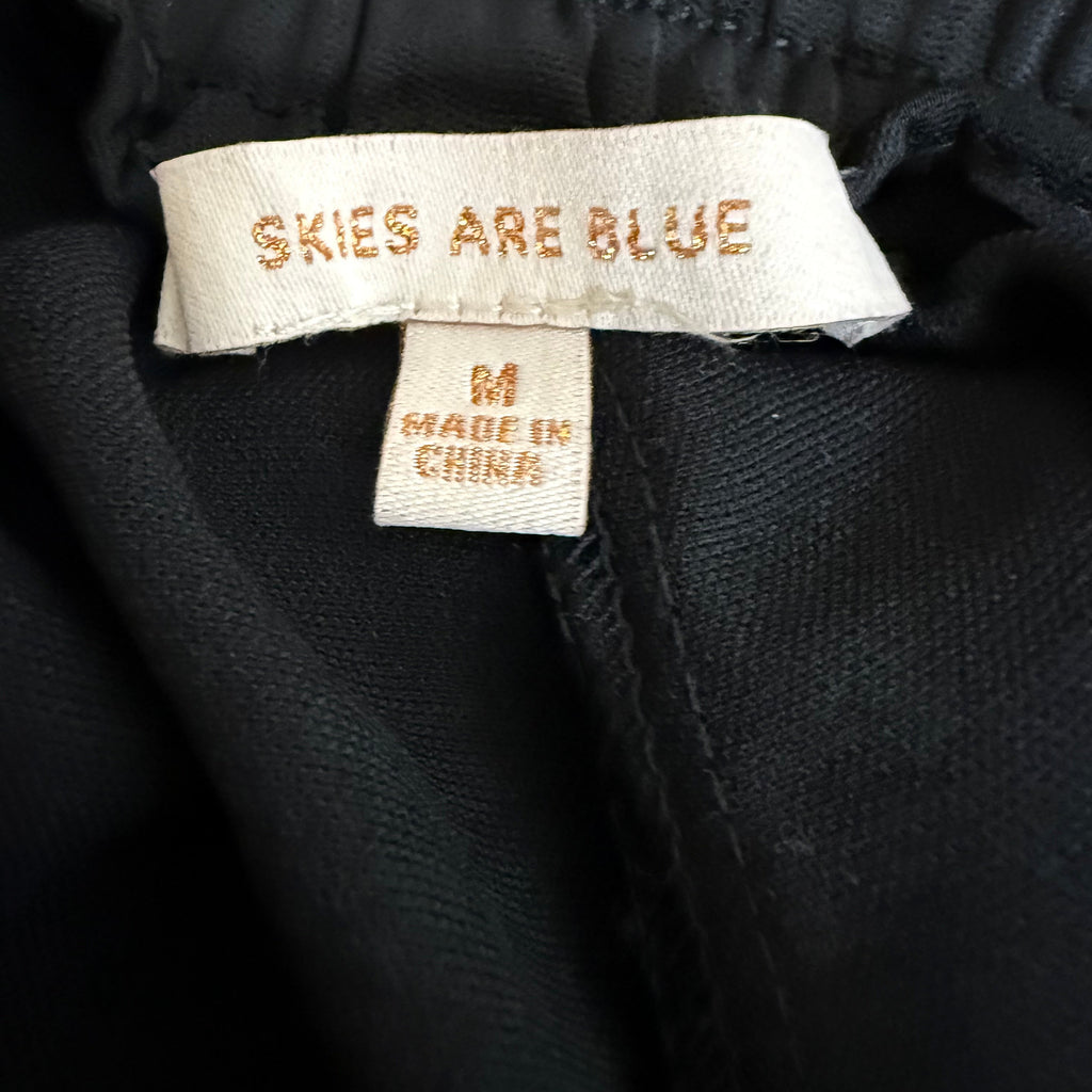 Skies Are Blue Black Cargo Pants Size M