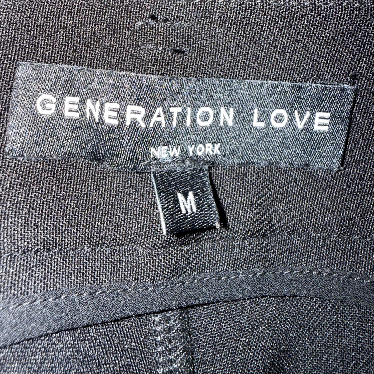 Generation Love Black Belted Jogger Pants Size M
