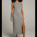Chaser Durangoo Maxi Dress In Streaky Grey Size Large