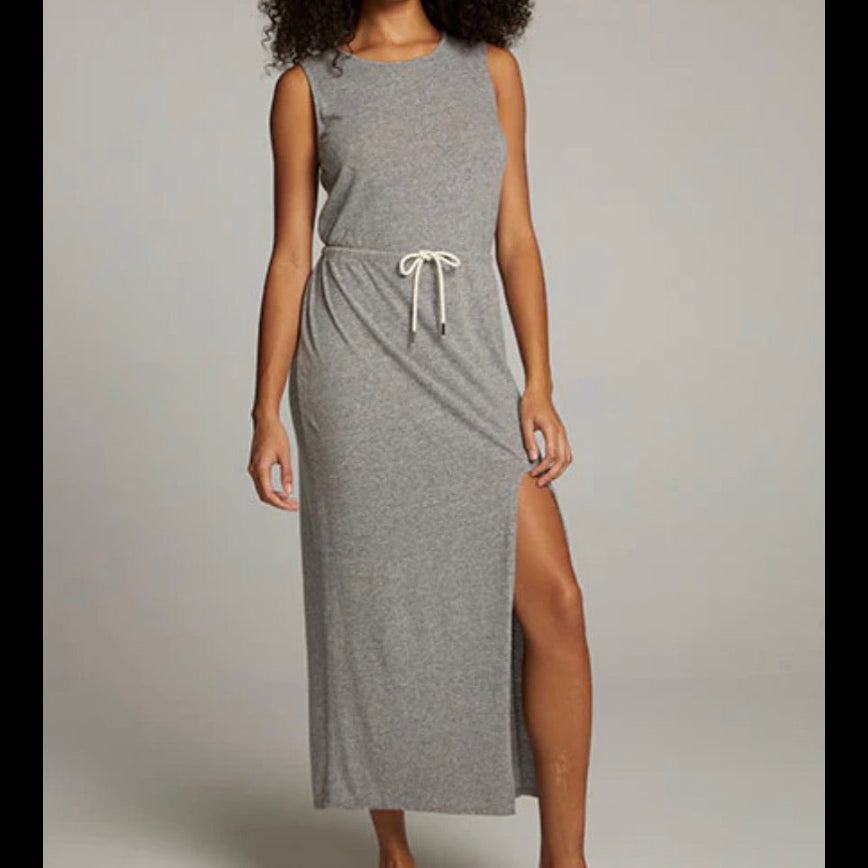 Chaser Durangoo Maxi Dress In Streaky Grey Size Large