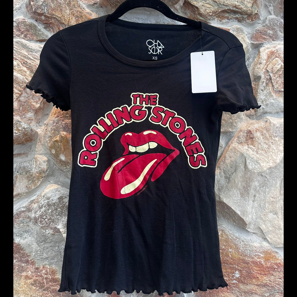 Chaser Rolling Stones Lettuce Edge Tee Size XS