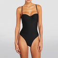 Wolford Mat de Luxe Form. Black or White String Bodysuit Size Small