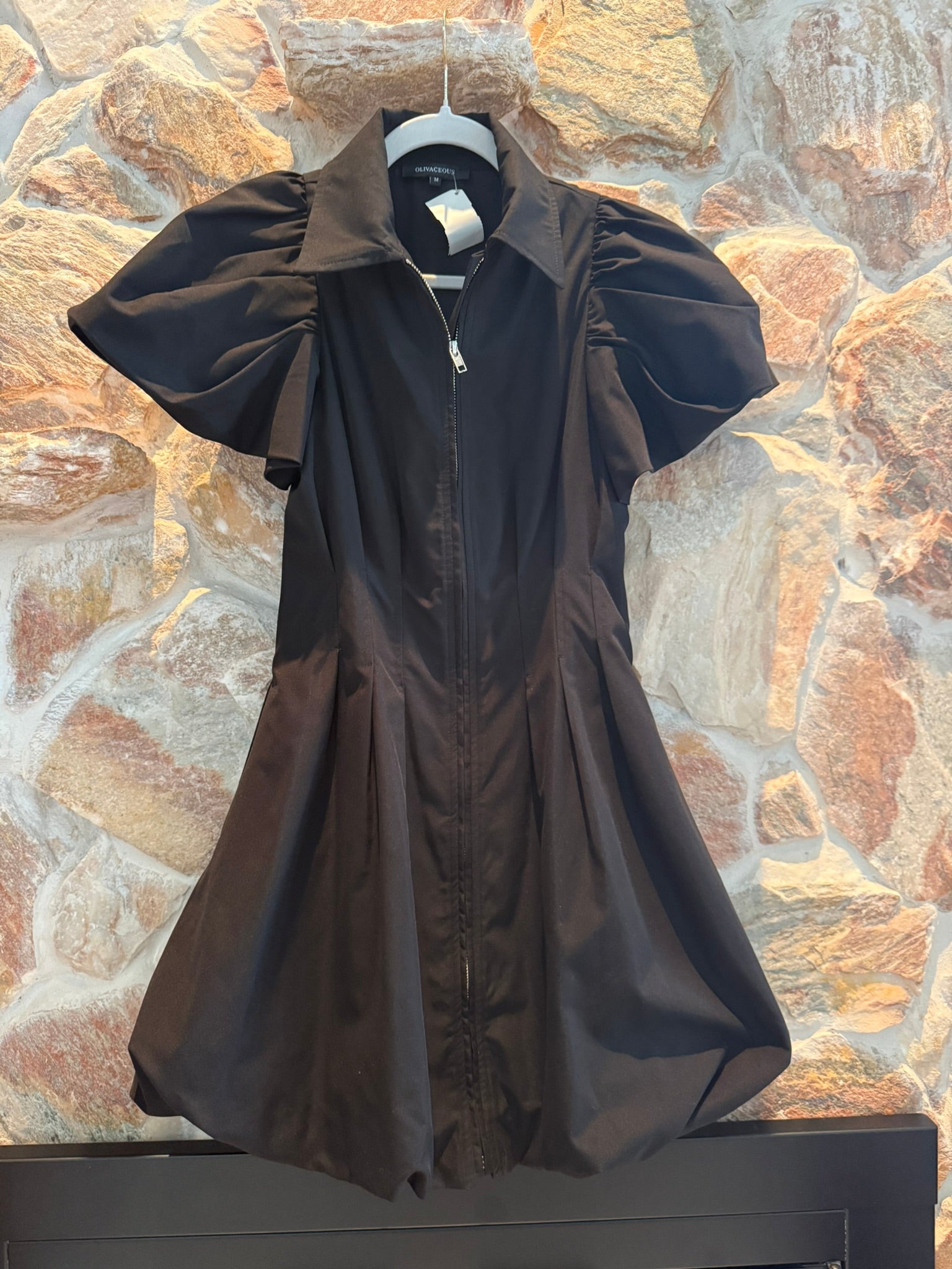 Olivaceous Black Mini Dress Size Medium