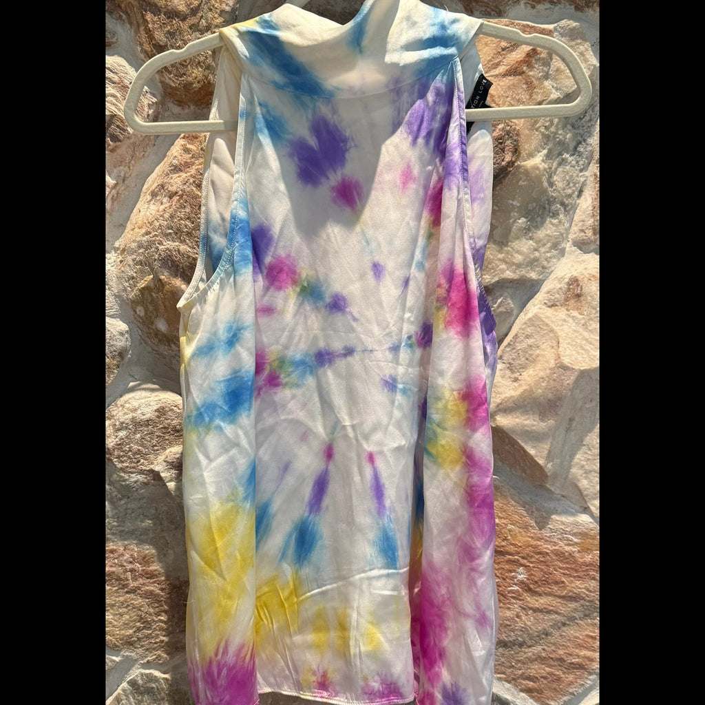 Generation Love Colorful Tie-Dye Halter Tank Top size Large