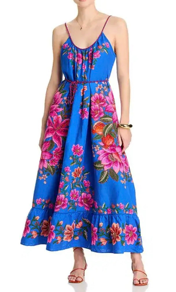 FARM RIO Summer Fruit Scarf Dress Size XS (runs big)