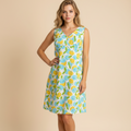 Lily Pulitzer Vintage Citrus Print Sleeveless Dress Size 16