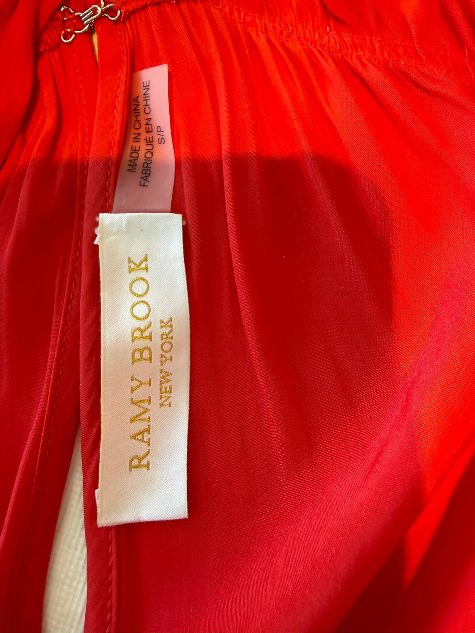 Ramy Brooke Red Chloe Dress Size Small