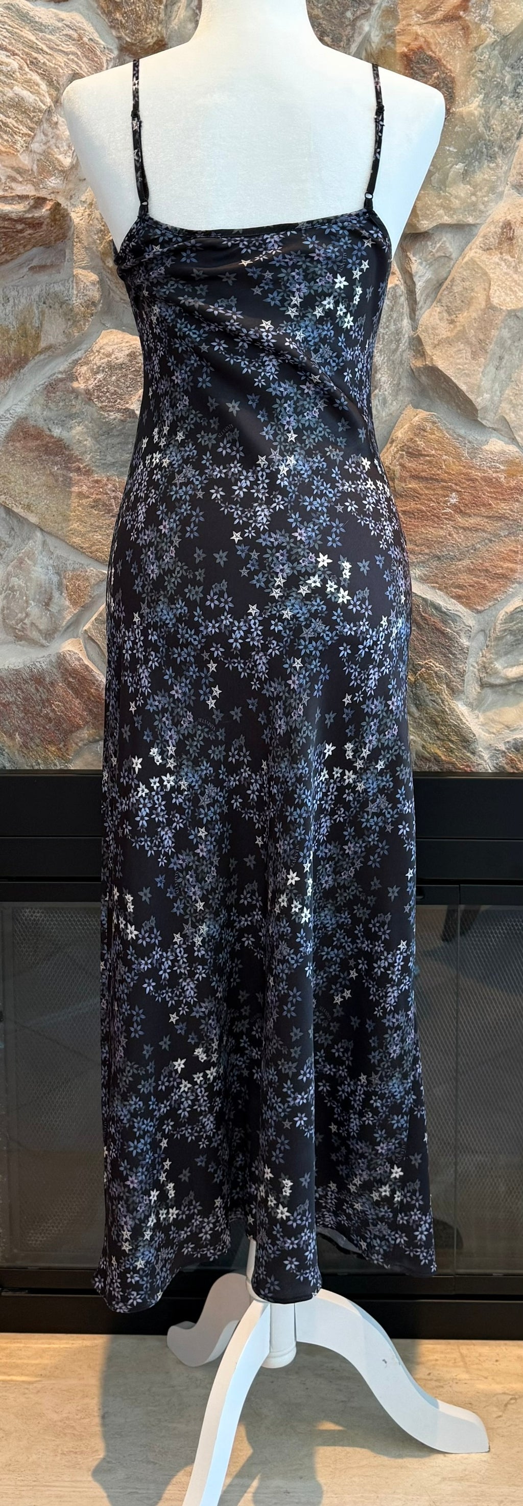 All Saints Black Bryony Asgard Dress Size 6