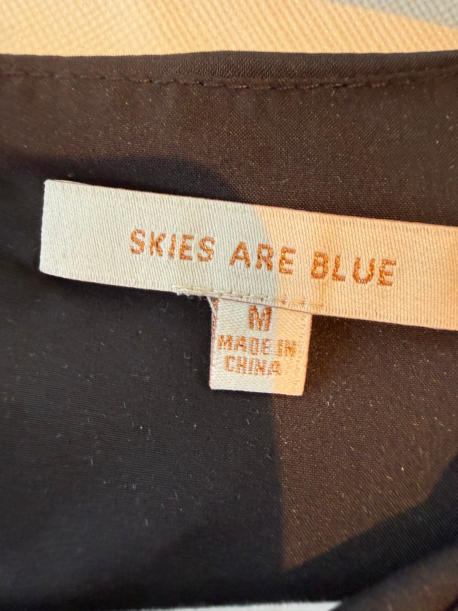 Skies Are Blue- Black Sleeveless Blouse Small & Medium Available