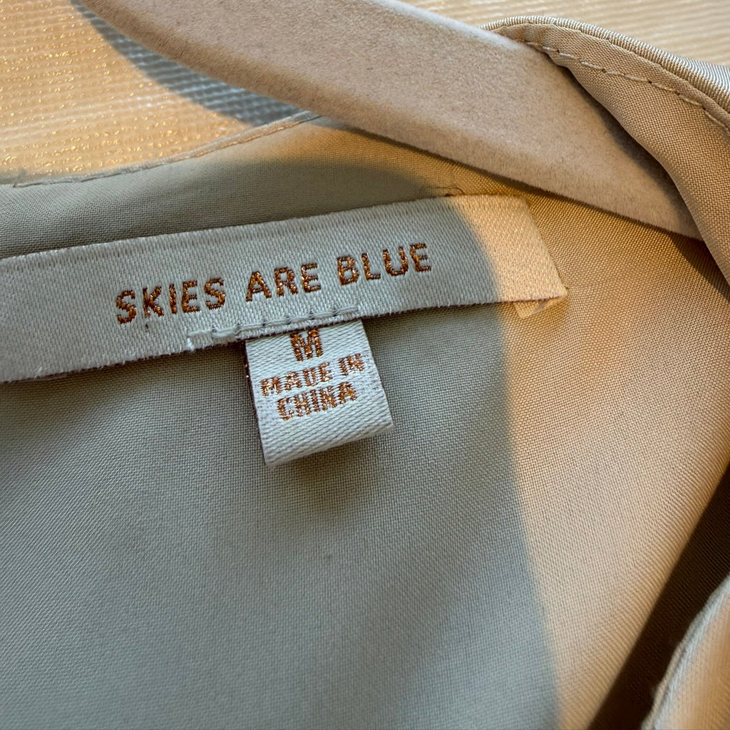 Skies Are Blue- Ivory Sleeveless Blouse Medium