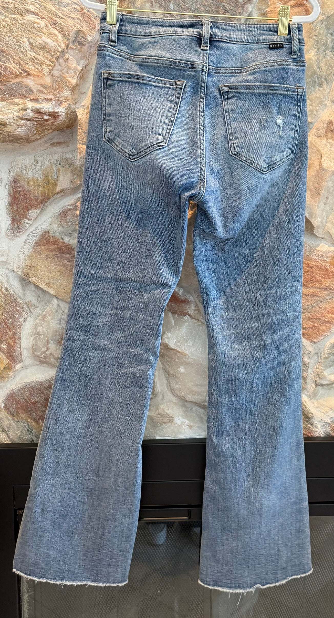 Risen High Rise Flare Jeans Size 3/26 (4)