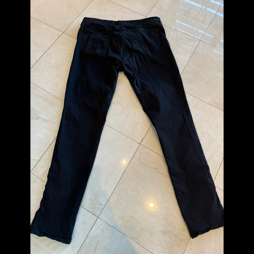 J Brand The Deal Skinny Leg Black Jeans Zippered Ankle Size 31