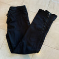 J Brand The Deal Skinny Leg Black Jeans Zippered Ankle Size 31