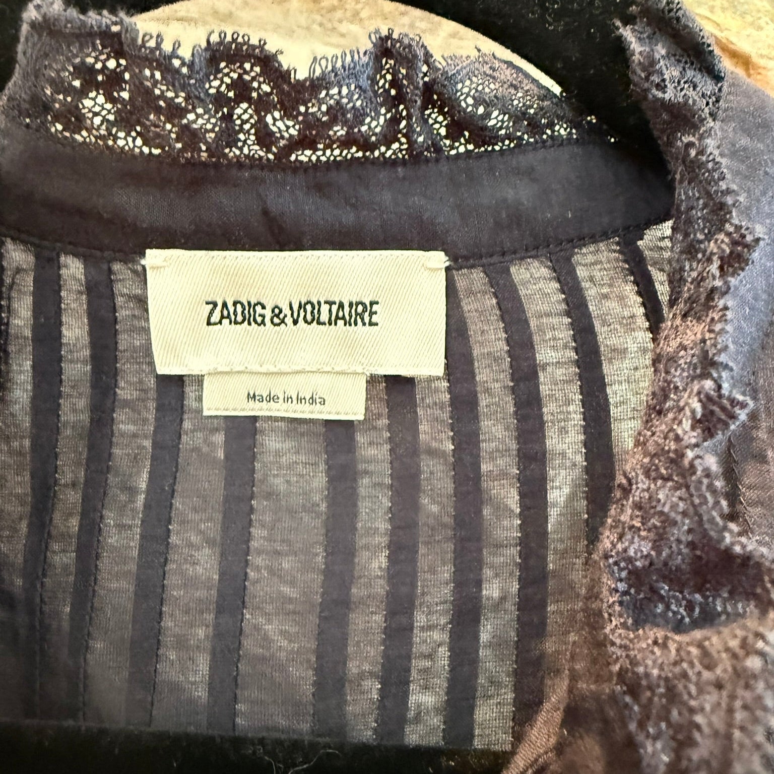 Zadig & Voltaire Mock Tomboy Sleeve Blouse Black Size: S
