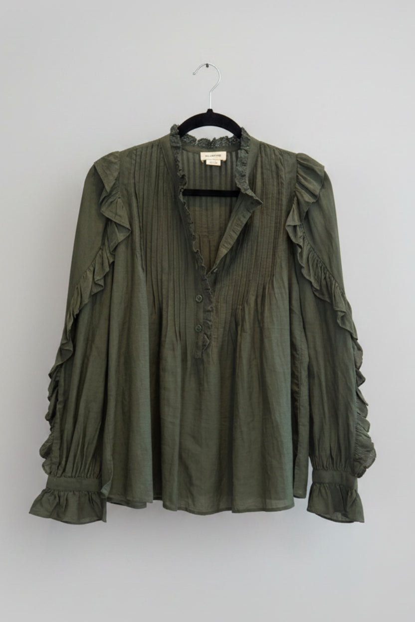 Zadig & Voltaire Timmy Tomboy Blouse Green Size: S
