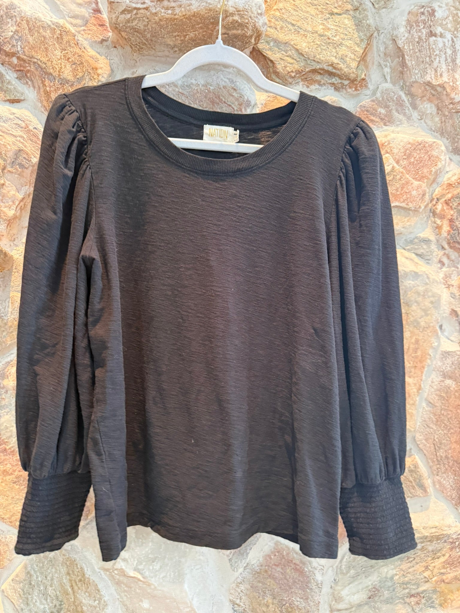 Nation LTD Loren Tee-Jet Black Size Large