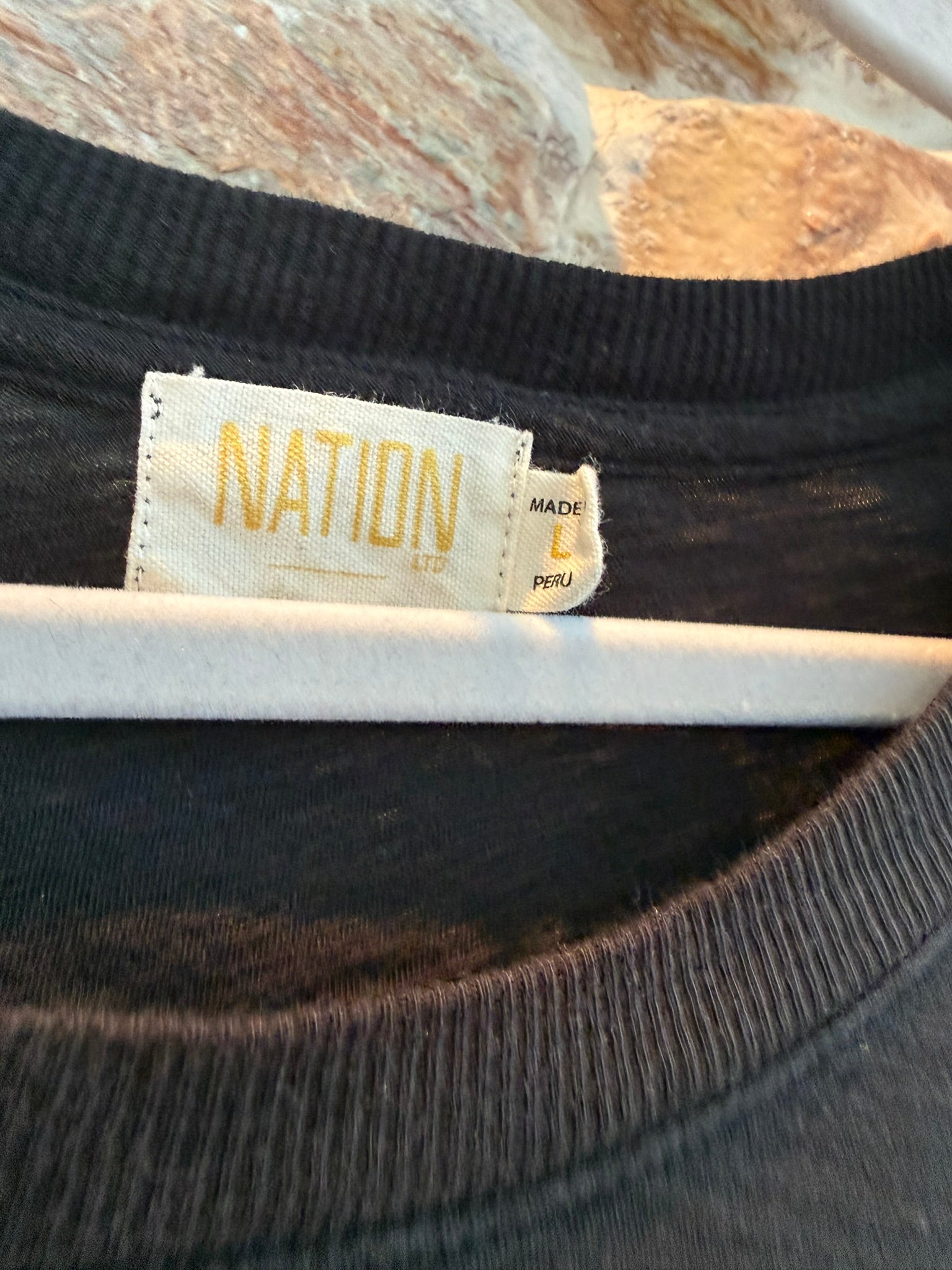Nation LTD Loren Tee-Jet Black Size Large